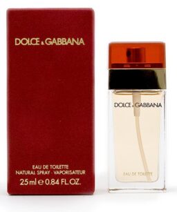 Elegant Dolce & Gabbana perfume for women in a sleek bottle.