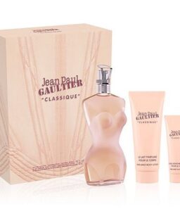 Jean Paul Gaultier Classique 3-piece fragrance gift set for women.