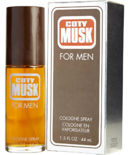 Coty Musk men's cologne spray, a fresh and masculine fragrance for everyday wear.