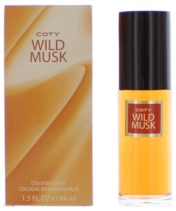 Coty Wild Musk perfume for women in a sleek spray bottle.