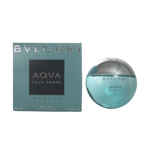 Bvlgari AQVA Marine Pour Homme Cologne for Men - Eau de Toilette Spray 3.4 oz