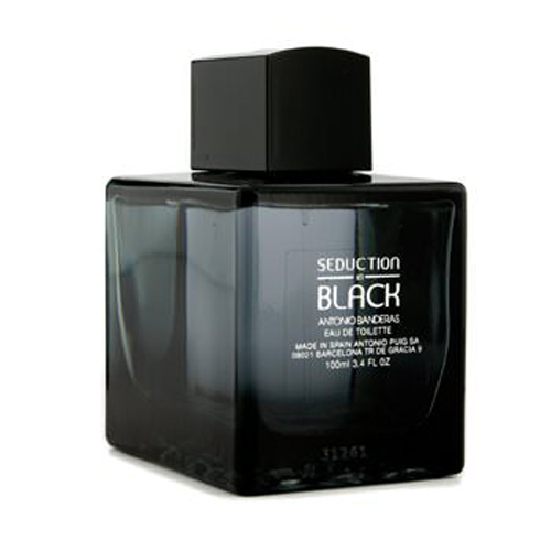 Seduction In Black Cologne for Men - Eau de Toilette Spray 3.4 oz