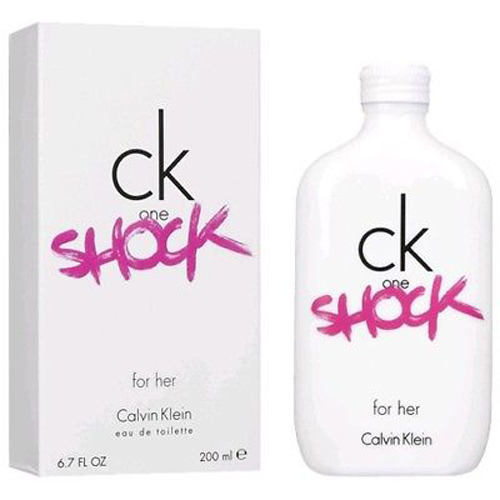 Ck One Shock Perfume for Women - Eau de Toilette Spray 6.7 oz - Image
