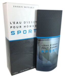 L'Eau D'Issey Sport men's fragrance bottle and packaging, ideal for active and sporty men.