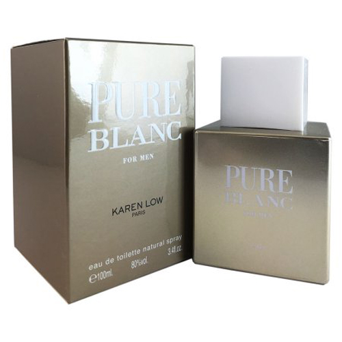 Karen Low Pure Blanc Cologne for Men - Eau de Toilette Spray 3.3 oz
