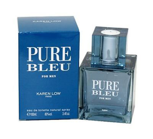 Karen Low Pure Bleu Cologne for Men - Eau de Toilette Spray 3.4 oz - Image