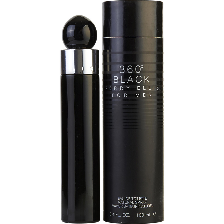 360 Black Cologne for Men - Eau de Toilette Spray 3.4 oz - Image