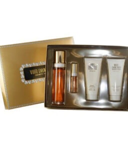 White Diamonds for Women 4-piece perfume gift set with elegant bottles and luxurious packaging.