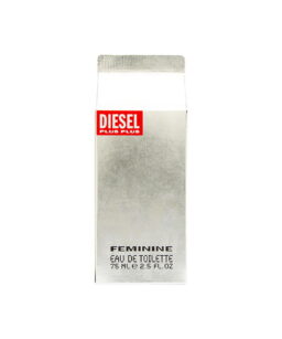 Diesel Plus Plus men's cologne in sleek silver packaging.