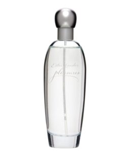 Elegant bottle of Estée Lauder Pleasures perfume for women.
