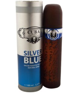 Cuba Silver Blue men's cologne spray with fresh, aquatic scent. Perfect for everyday wear and specia.