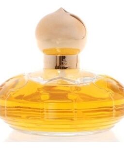 Elegant Casmir perfume bottle with golden liquid for women.