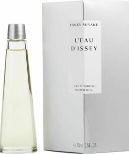 Elegant L'Eau D'Issey perfume bottle for women by Issey Miyake.