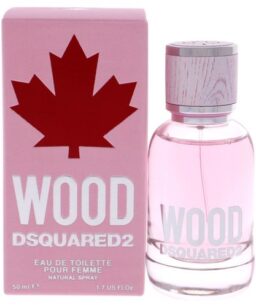 Dsquared2 Wood perfume for women, elegant floral scent with woody notes. Perfect for a sophisticated.