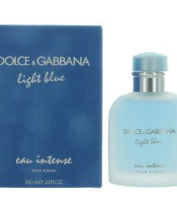 Light Blue Eau Intense Men’s Cologne by Dolce & Gabbana, fresh and vibrant fragrance for men.
