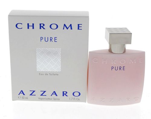 Azzaro Chrome Pure Cologne for Men - Eau de Toilette Spray 1.7 oz - Image