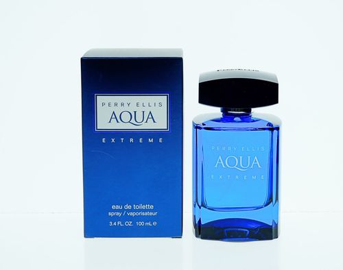 Perry Ellis Aqua Extreme Cologne for Men - Eau de Toilette Spray 3.4 oz - Image