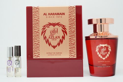 Al Haramain Azlan Oud Saffron Perfume for Women - Extrait de Parfum Spray 3.33 oz - Image