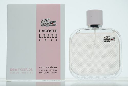Lacoste Eau de L.12.12 Rose Eau Fraiche Perfume for Women - Eau de Toilette Spray 3.3 oz - Image