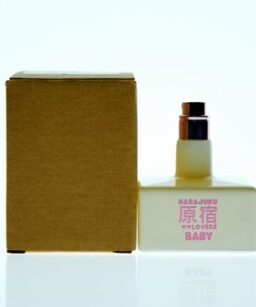 Harajuku Baby perfume bottle with box, Japanese-inspired fragrance for women.