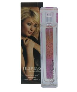 Elegant Heiress perfume for women with pink accents and sophisticated packaging.