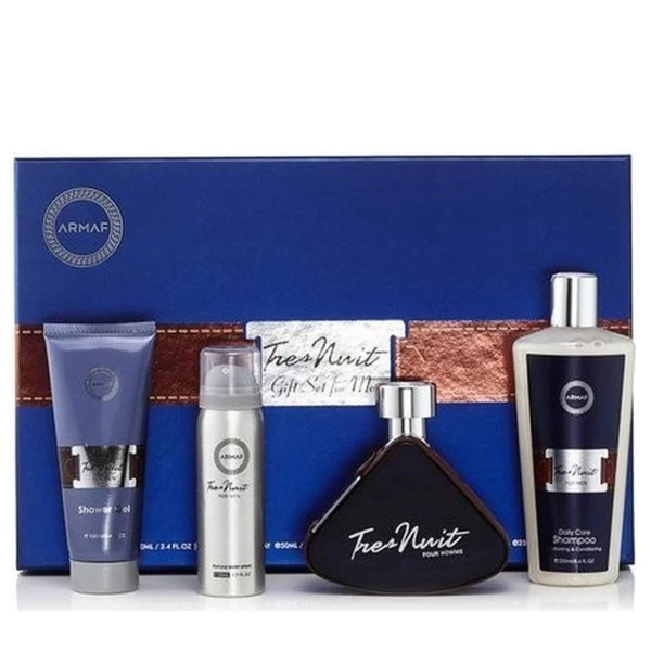 Tres Nuit Cologne for Men - 4 Piece Set