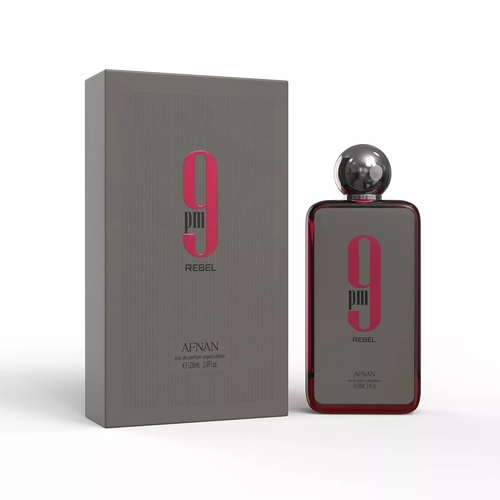 Afnan 9 PM Rebel Cologne for Men - Eau de Parfum Spray 3.4 oz