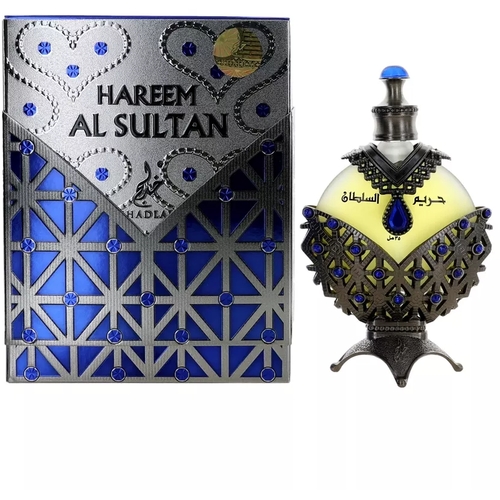 Khadlaj Hareem Sultan Antique Blue Cologne for Men - Perfume Oil 1.18 oz