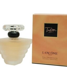Elegant Tresor perfume by Lancome with a classic glass bottle.