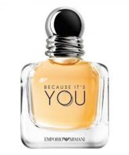 Emporio Armani Because It's You women’s perfume bottle, elegant and stylish fragrance.