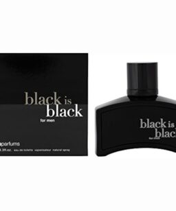 Black Is Black men's cologne, bold and masculine fragrance.