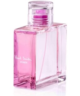 Elegant pink Paul Smith for Women fragrance bottle.