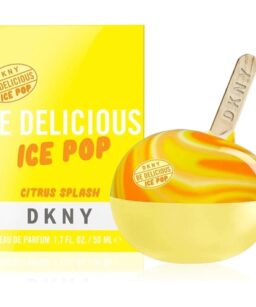 DKNY Be Delicious Ice Pop Citrus Splash perfume for women, refreshing fruity scent in a unique ice p.