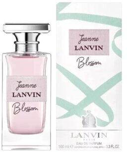Elegant Lanvin Jeanne Blossom perfume for women with soft pink fragrance.