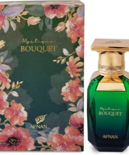 Afnan Mystique Bouquet perfume for women with floral scent and elegant packaging.