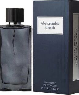 Abercrombie & Fitch First Instinct Blue men's eau de toilette bottle and box.