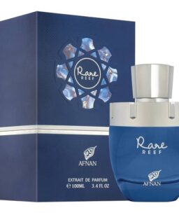 Unisex Rare Reef perfume by Afnan in a stylish blue bottle.