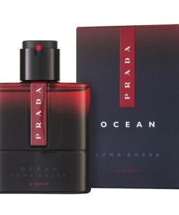 Prada Ocean Luna Rossa perfume bottle with box, black and red design.