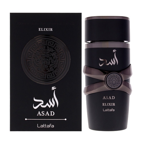 Lattafa Asad Elixir Cologne for Men Eau de Parfum Spray 3.4 oz