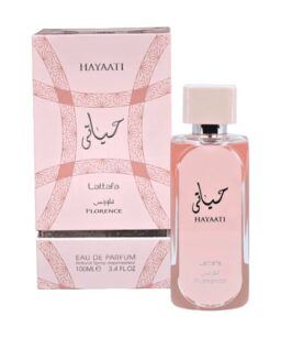 Lattafa Hayaati Florence Perfume for Women Eau de Parfum Spray 3.4 oz