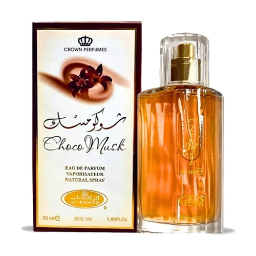 Al Rehab Choco Musk Perfume for Unisex by Al Rehab Perfumes Eau de Parfum Spray 1.65 oz