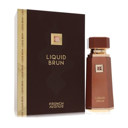 French Avenue Liquid Brun Cologne for Men by Fragrance World Eau de Parfum Spray 3.4 oz (100ml)